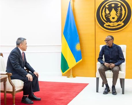 The Founder and Chairman of StarTimes Group, Pang XinXing, was received by President Kagame