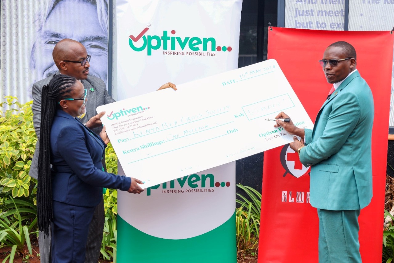 Driving Change: Optiven Group's Million-Shilling Contribution to Red Cross
