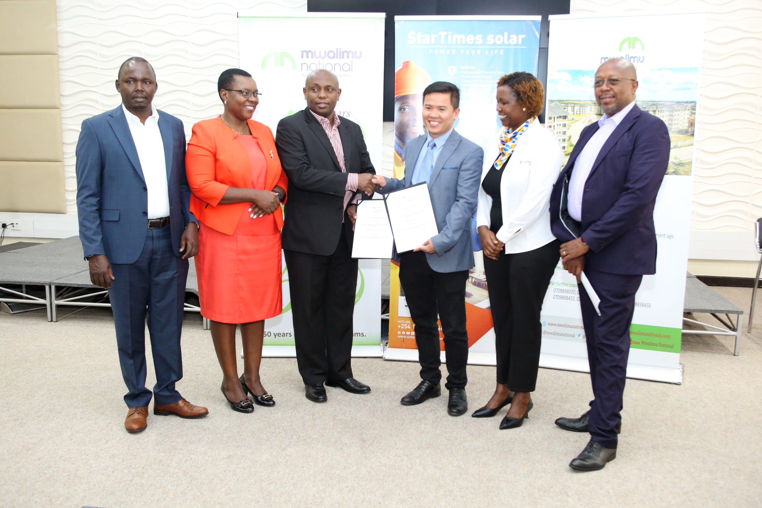 Mwalimu Sacco and StarTimes Ink Deal to Provide Solar Financing to Members